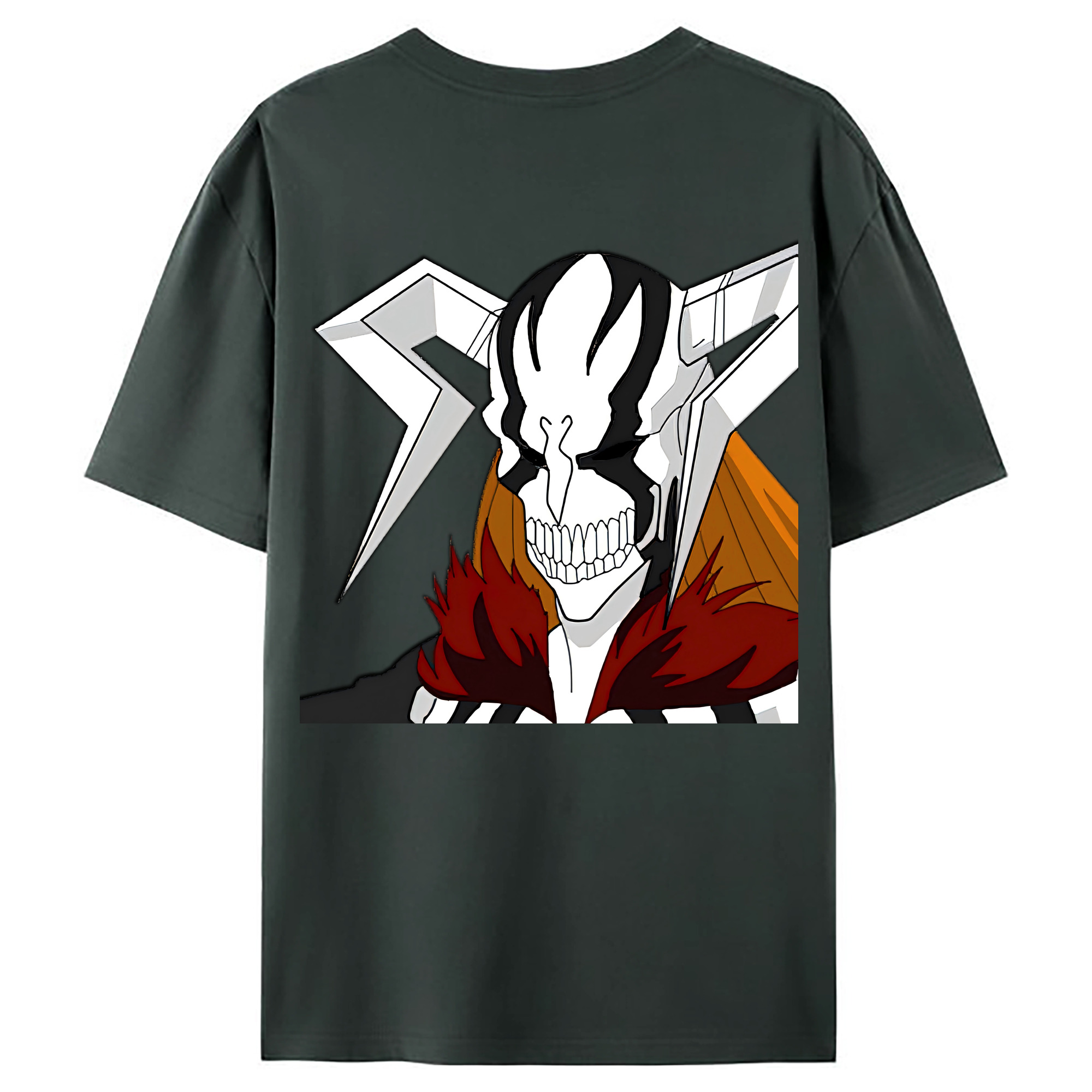 （画像用） ブリーチ 黒崎一護（くろさき いちご）BLEACH Kurosaki Ichigo 綿100％ メンズ半袖Tシャツ（バックプリント） 通気性